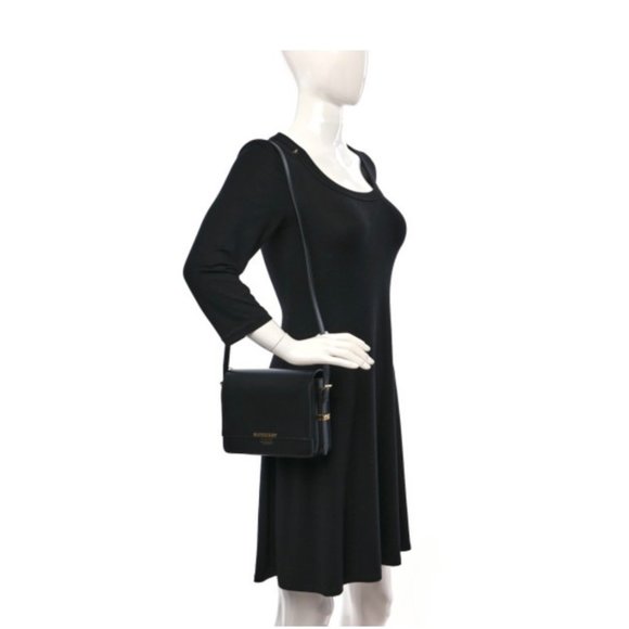 BURBERRY GRACE SHOULDER BAG BLACK - Picture 11 of 12